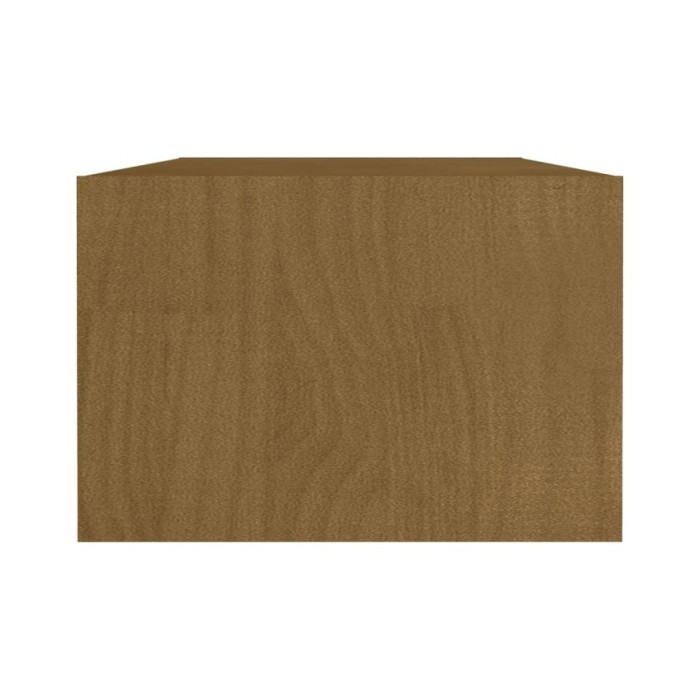 Table basse Marron miel 110x50x34 cm Bois de pin massif