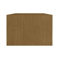 Table basse Marron miel 110x50x34 cm Bois de pin massif