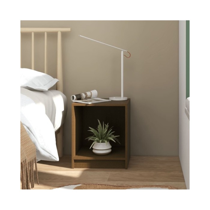 Table de chevet Marron miel 35,5x33,5x41,5cm Bois de pin massif