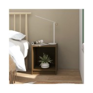 Table de chevet Marron miel 35,5x33,5x41,5cm Bois de pin massif