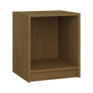 Table de chevet Marron miel 35,5x33,5x41,5cm Bois de pin massif