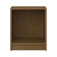 Table de chevet Marron miel 35,5x33,5x41,5cm Bois de pin massif