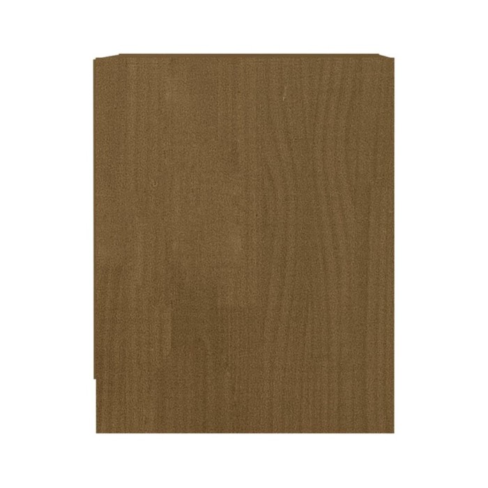 Table de chevet Marron miel 35,5x33,5x41,5cm Bois de pin massif