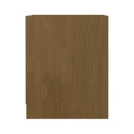 Table de chevet Marron miel 35,5x33,5x41,5cm Bois de pin massif