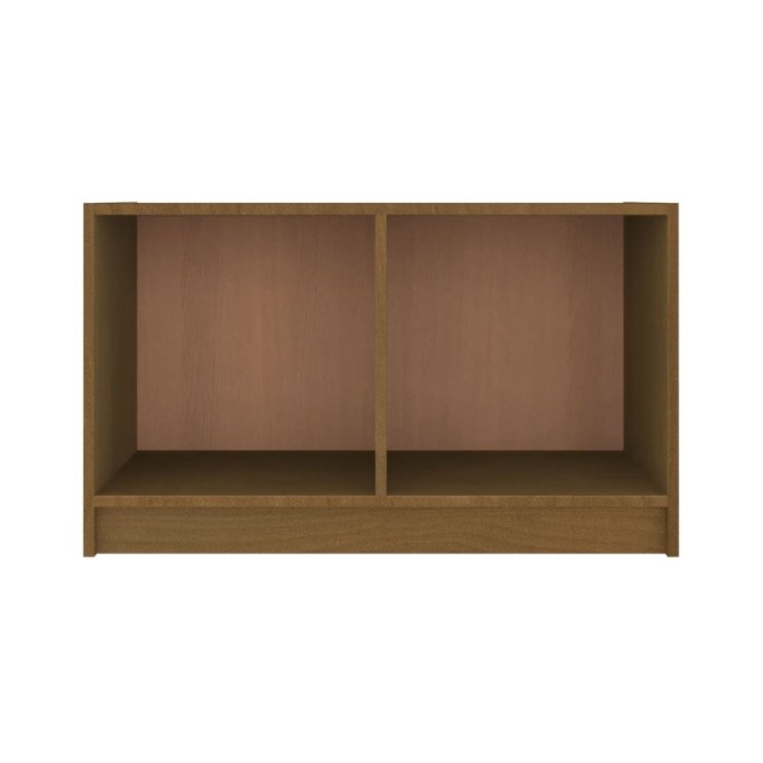 Meuble TV Marron miel 70x33x42 cm Bois de pin massif