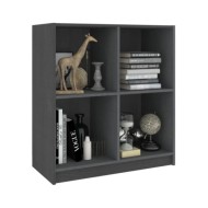 Buffet Gris 70x33x76 cm Bois de pin massif