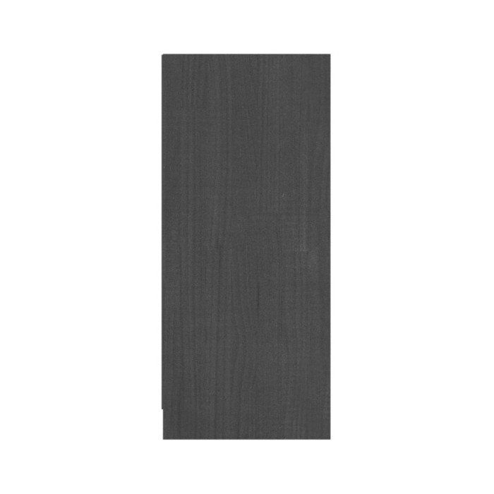Buffet Gris 70x33x76 cm Bois de pin massif
