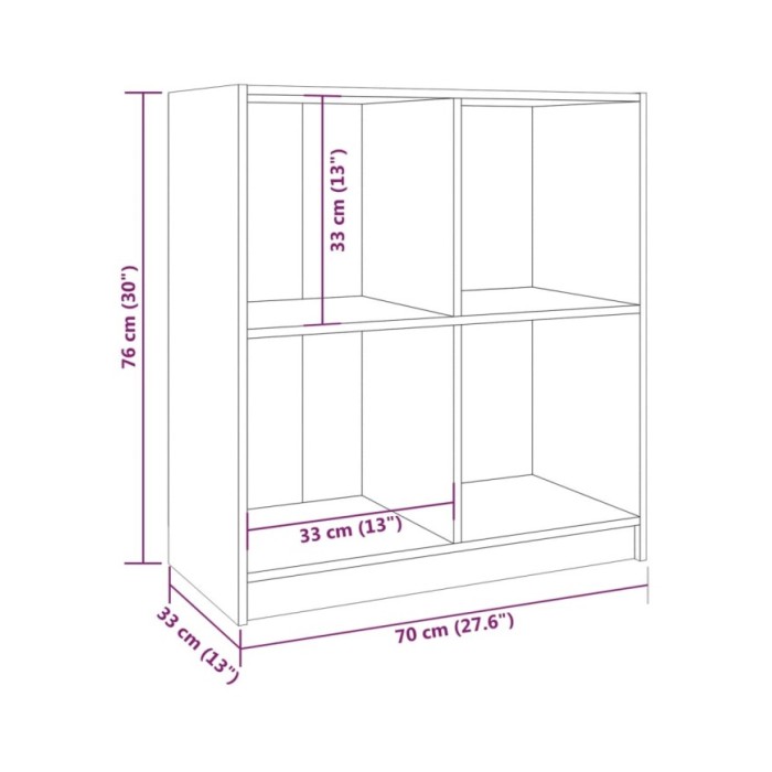 Buffet Gris 70x33x76 cm Bois de pin massif