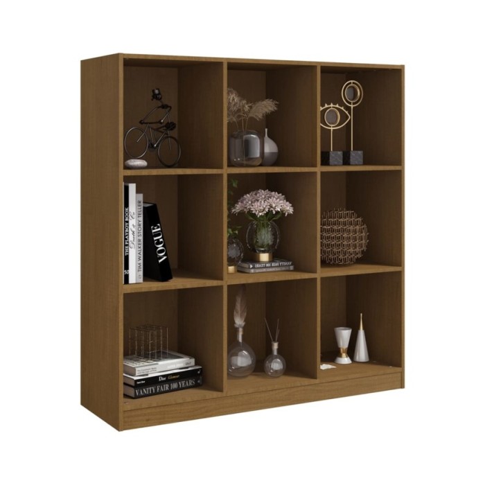 Bibliothèque/Séparateur de pièce Marron miel 104x33,5x110cm Pin