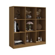 Bibliothèque/Séparateur de pièce Marron miel 104x33,5x110cm Pin