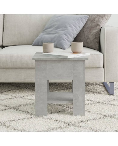 Table basse Gris béton 40x40x42 cm Bois d'ingénierie