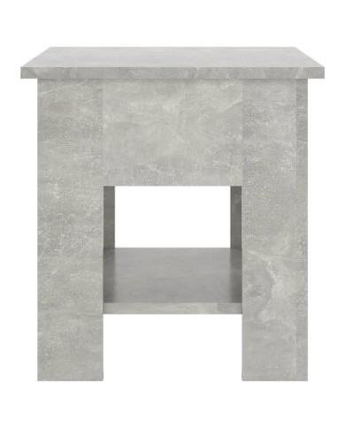 Table basse Gris béton 40x40x42 cm Bois d'ingénierie