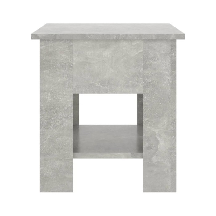 Table basse Gris béton 40x40x42 cm Bois d'ingénierie