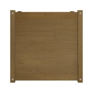 Jardinières 2 pcs Marron miel 60x60x60 cm Bois de pin massif
