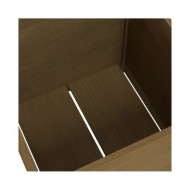 Jardinières 2 pcs Marron miel 60x60x60 cm Bois de pin massif