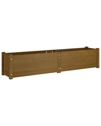 Lit surélevé de jardin Marron miel 150x31x31 cm Bois de sapin