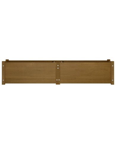 Lit surélevé de jardin Marron miel 150x31x31 cm Bois de sapin