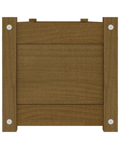 Lit surélevé de jardin Marron miel 150x31x31 cm Bois de sapin