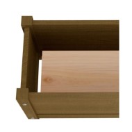 Lit surélevé de jardin Marron miel 150x31x31 cm Bois de sapin