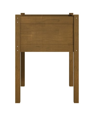 Jardinière d'extérieur Marron miel 50x50x70 cm Pin massif