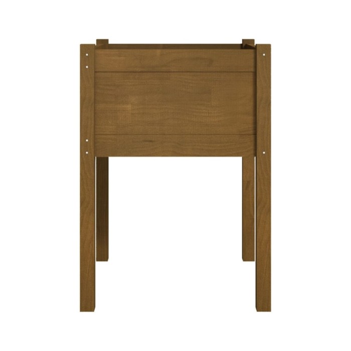Jardinière d'extérieur Marron miel 50x50x70 cm Pin massif