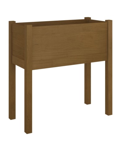 Jardinière Marron miel 70x31x70 cm Bois de pin massif