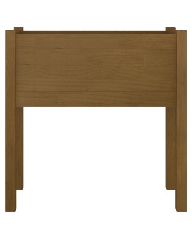 Jardinière Marron miel 70x31x70 cm Bois de pin massif