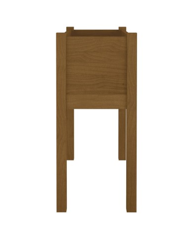Jardinière Marron miel 70x31x70 cm Bois de pin massif