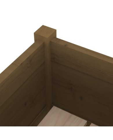 Jardinière Marron miel 70x31x70 cm Bois de pin massif