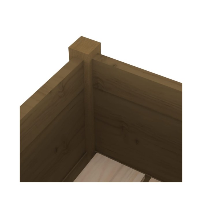 Jardinière Marron miel 70x31x70 cm Bois de pin massif