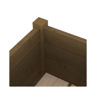 Jardinière Marron miel 70x31x70 cm Bois de pin massif