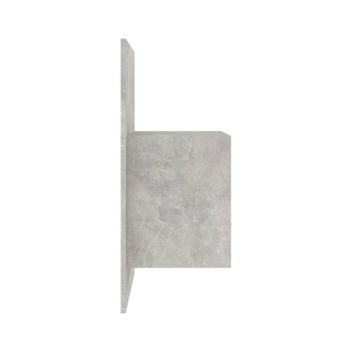 Table de chevet murale Gris béton Bois d'ingénierie
