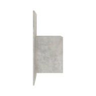 Table de chevet murale Gris béton Bois d'ingénierie