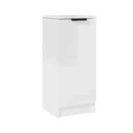 Buffet Blanc brillant 30x30x70 cm Bois d'ingénierie