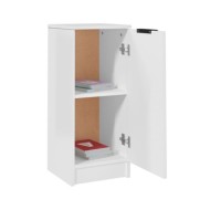 Buffet Blanc brillant 30x30x70 cm Bois d'ingénierie