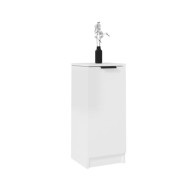 Buffet Blanc brillant 30x30x70 cm Bois d'ingénierie