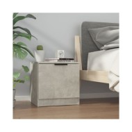 Tables de chevet 2 pcs Gris béton 40x39x40 cm