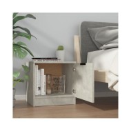 Tables de chevet 2 pcs Gris béton 40x39x40 cm