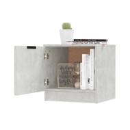 Tables de chevet 2 pcs Gris béton 40x39x40 cm