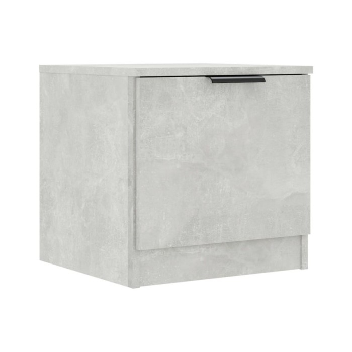 Tables de chevet 2 pcs Gris béton 40x39x40 cm