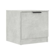 Tables de chevet 2 pcs Gris béton 40x39x40 cm