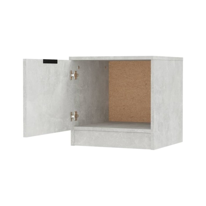 Tables de chevet 2 pcs Gris béton 40x39x40 cm