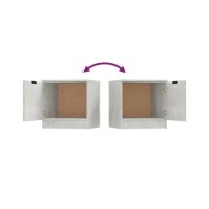 Tables de chevet 2 pcs Gris béton 40x39x40 cm