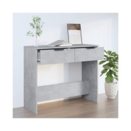 Table console Gris béton 90x36x75 cm Bois d'ingénierie