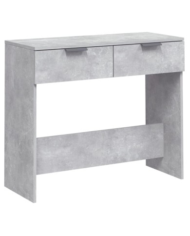 Table console Gris béton 90x36x75 cm Bois d'ingénierie