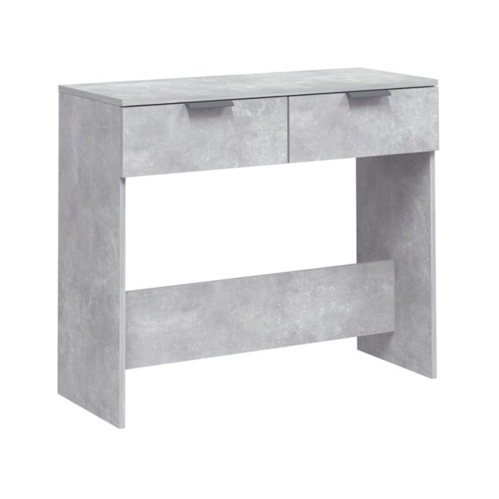 Table console Gris béton 90x36x75 cm Bois d'ingénierie