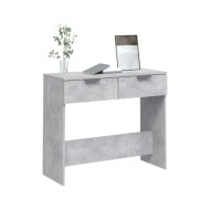 Table console Gris béton 90x36x75 cm Bois d'ingénierie