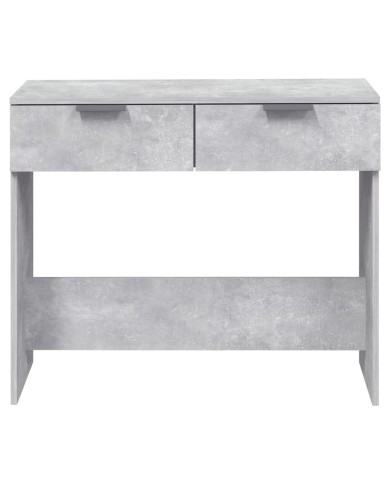 Table console Gris béton 90x36x75 cm Bois d'ingénierie