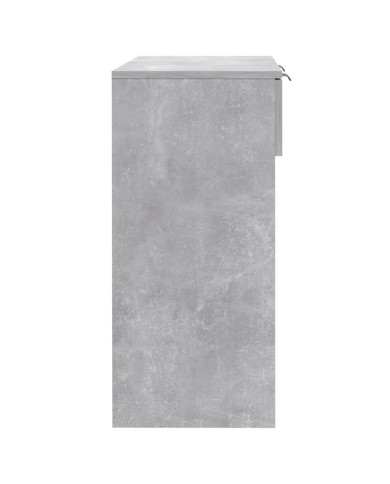 Table console Gris béton 90x36x75 cm Bois d'ingénierie