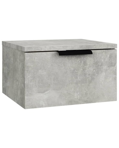 Tables de chevet murales 2 pcs Gris béton 34x30x20 cm